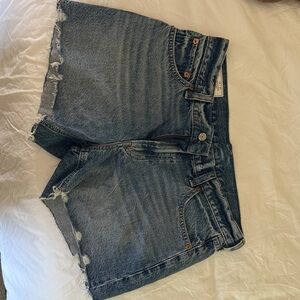 GAP Women's Distressed Blue Jean Shorts